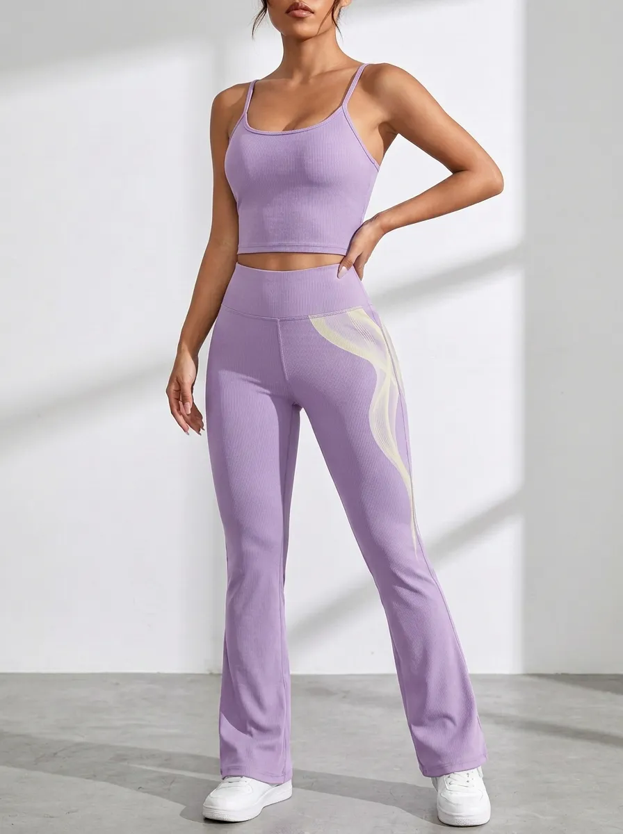 Wave Ribbed Tank Flare Set