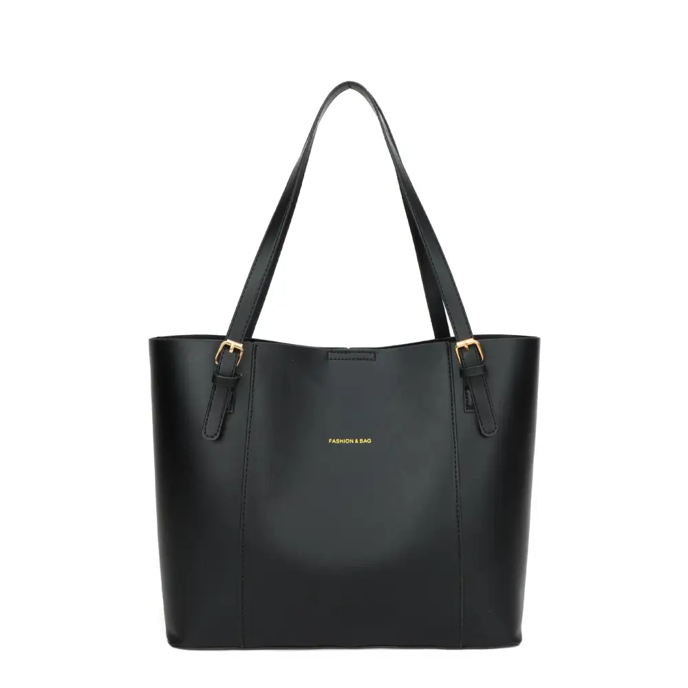 Commuter Roomy Faux Leather Bucket Bag