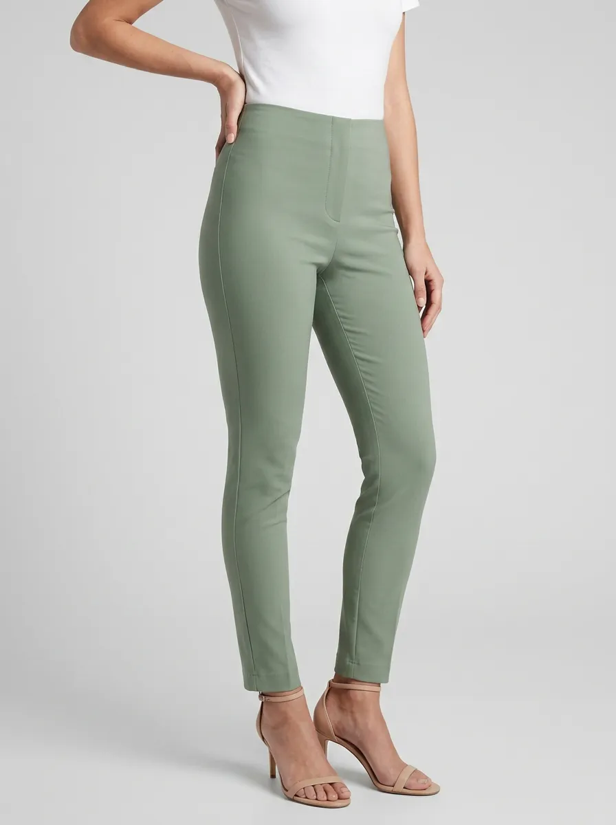Minimal Mid-Rise Stretch Women's Stretch Mid-Rise Pants