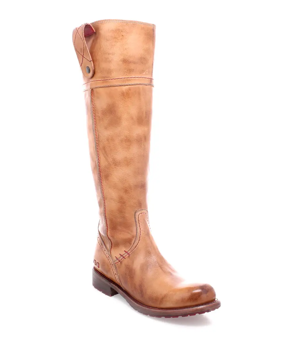 Lug-Sole Streamlined Wide-Calf Tall Boots