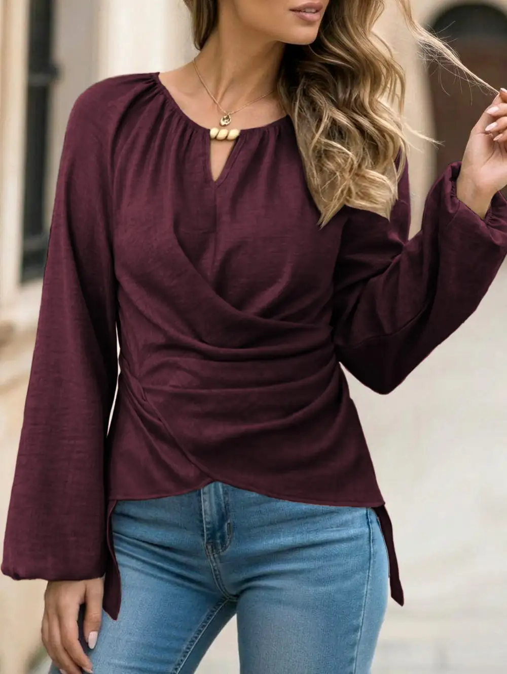 Lightweight Easy Drape Blouse