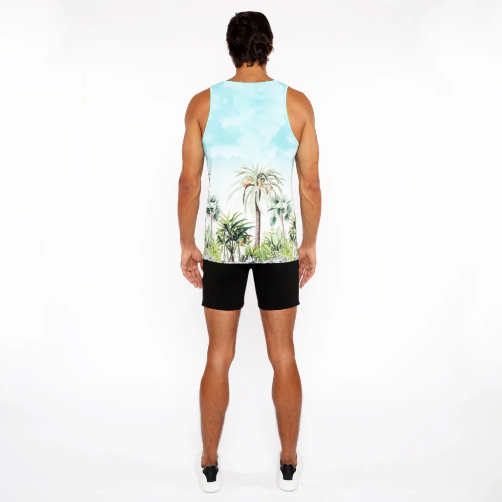 Rhythm Printed Mesh Tank Top
