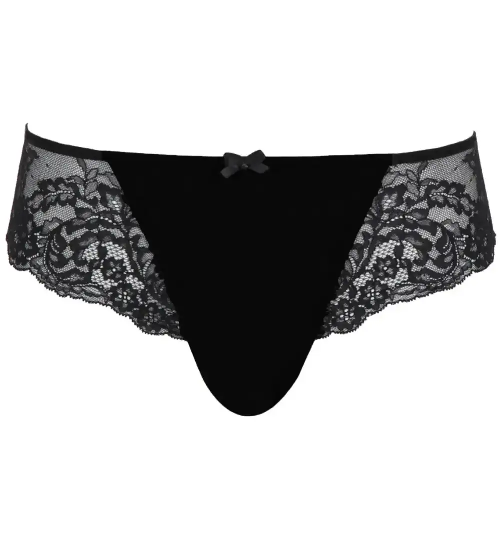 Classic Low-Rise Lace Floral Brazilian Brief Panty