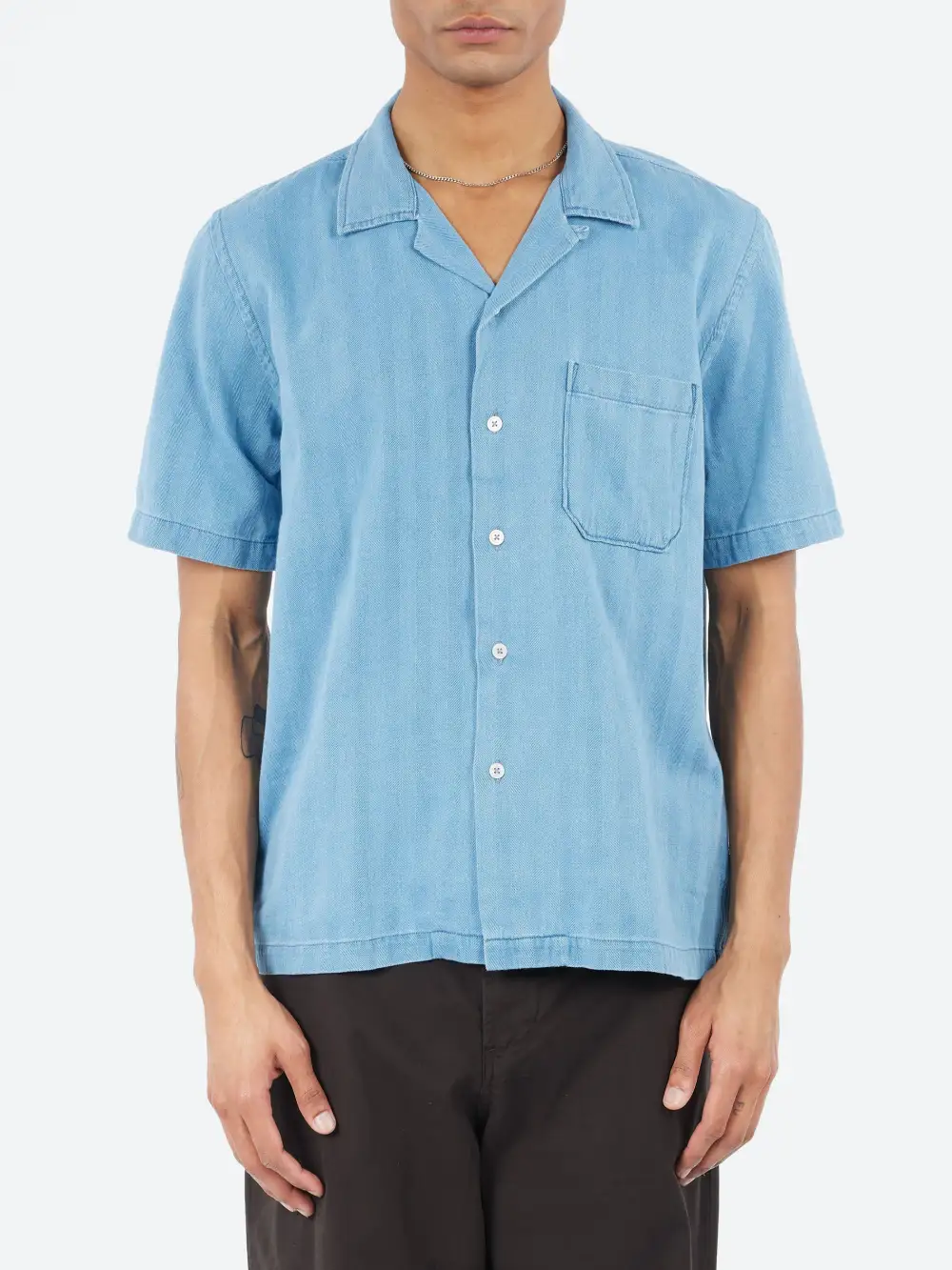 Men's Short Sleeve Chest Pocket Shirt