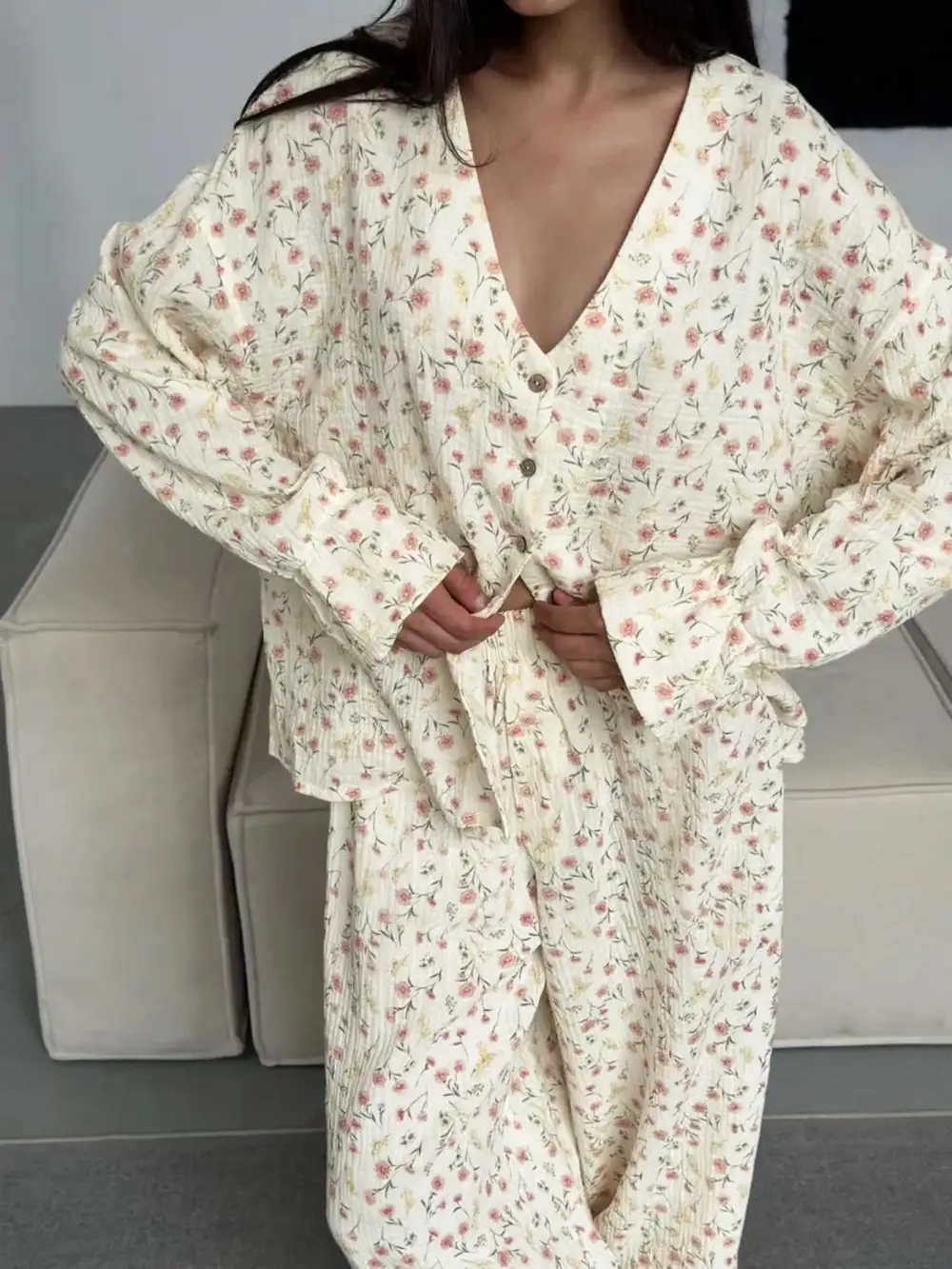 Comfortable Everyday Pajama Set White