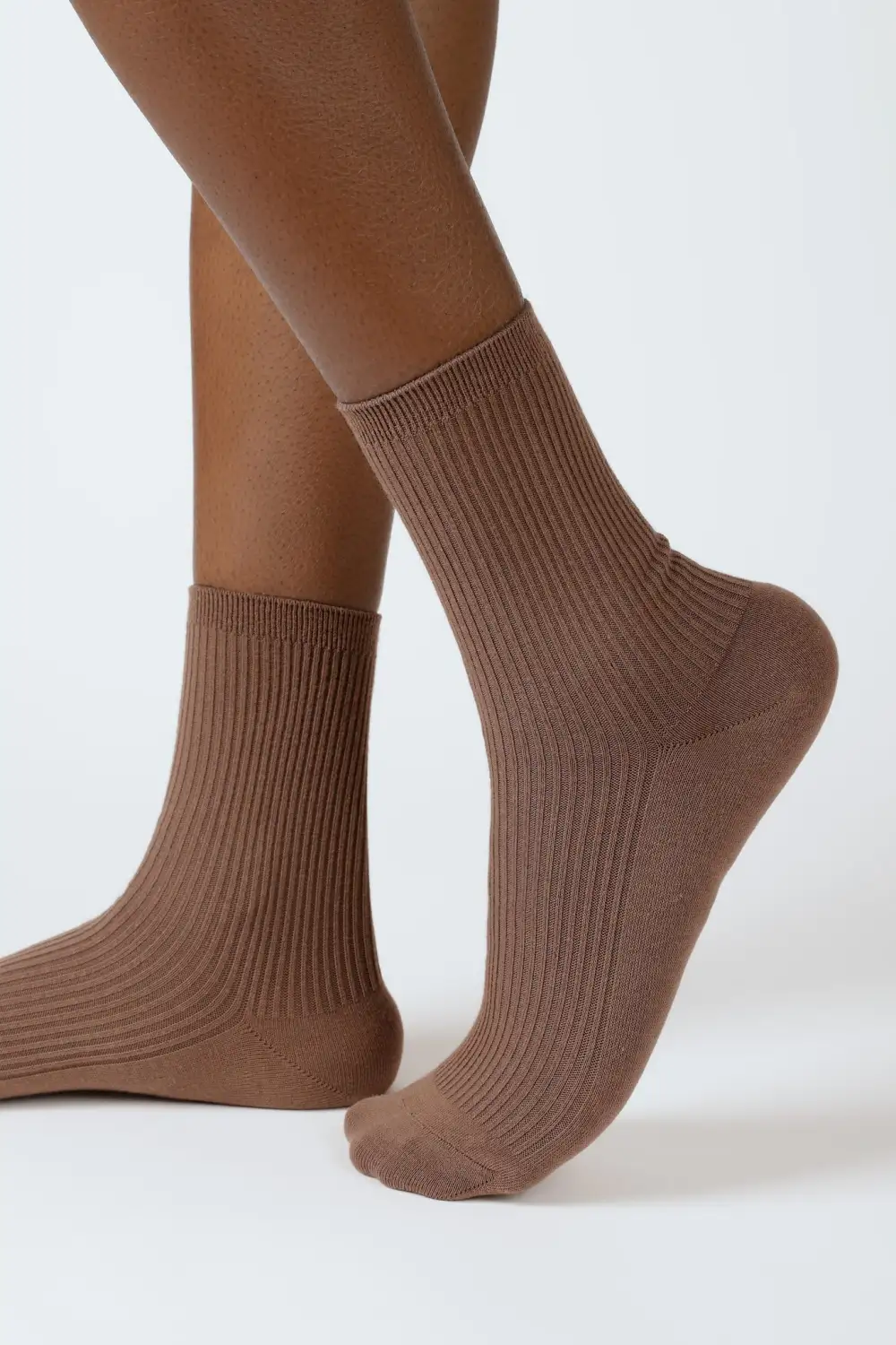 Cocoa Classic Ribbed Socks