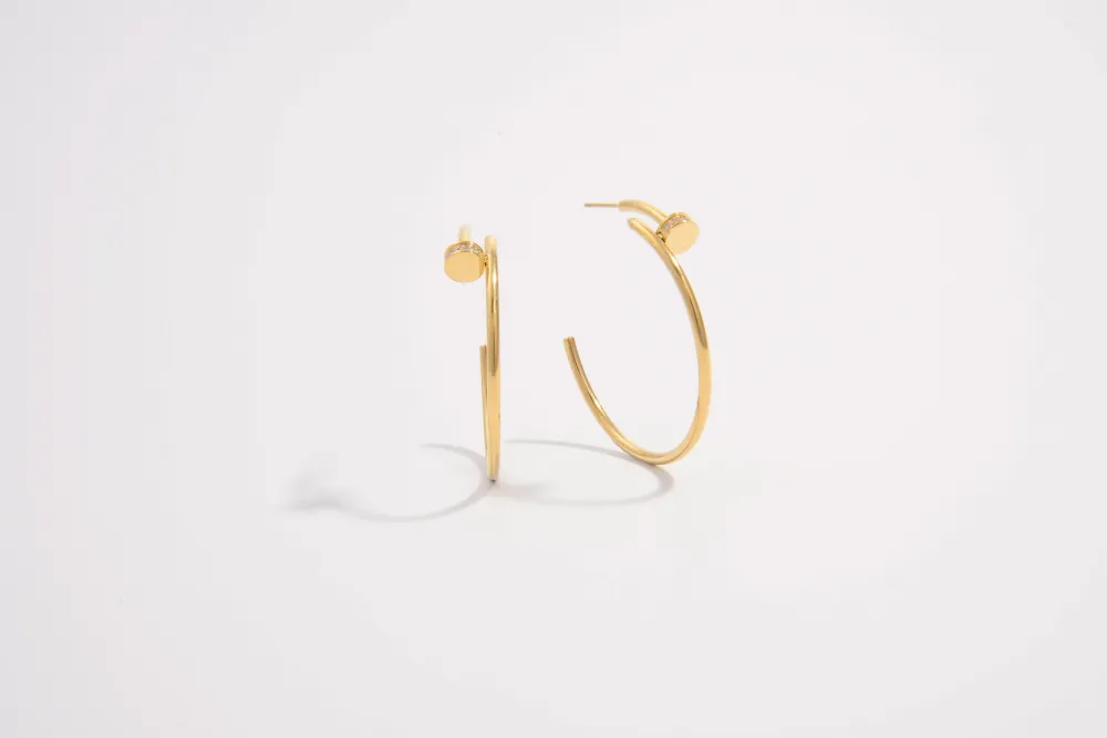 Nail Twist Earrings