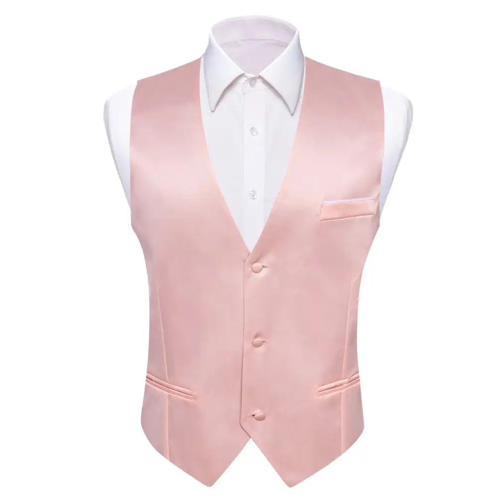 Refined Solid V Neck Business Dress Vest