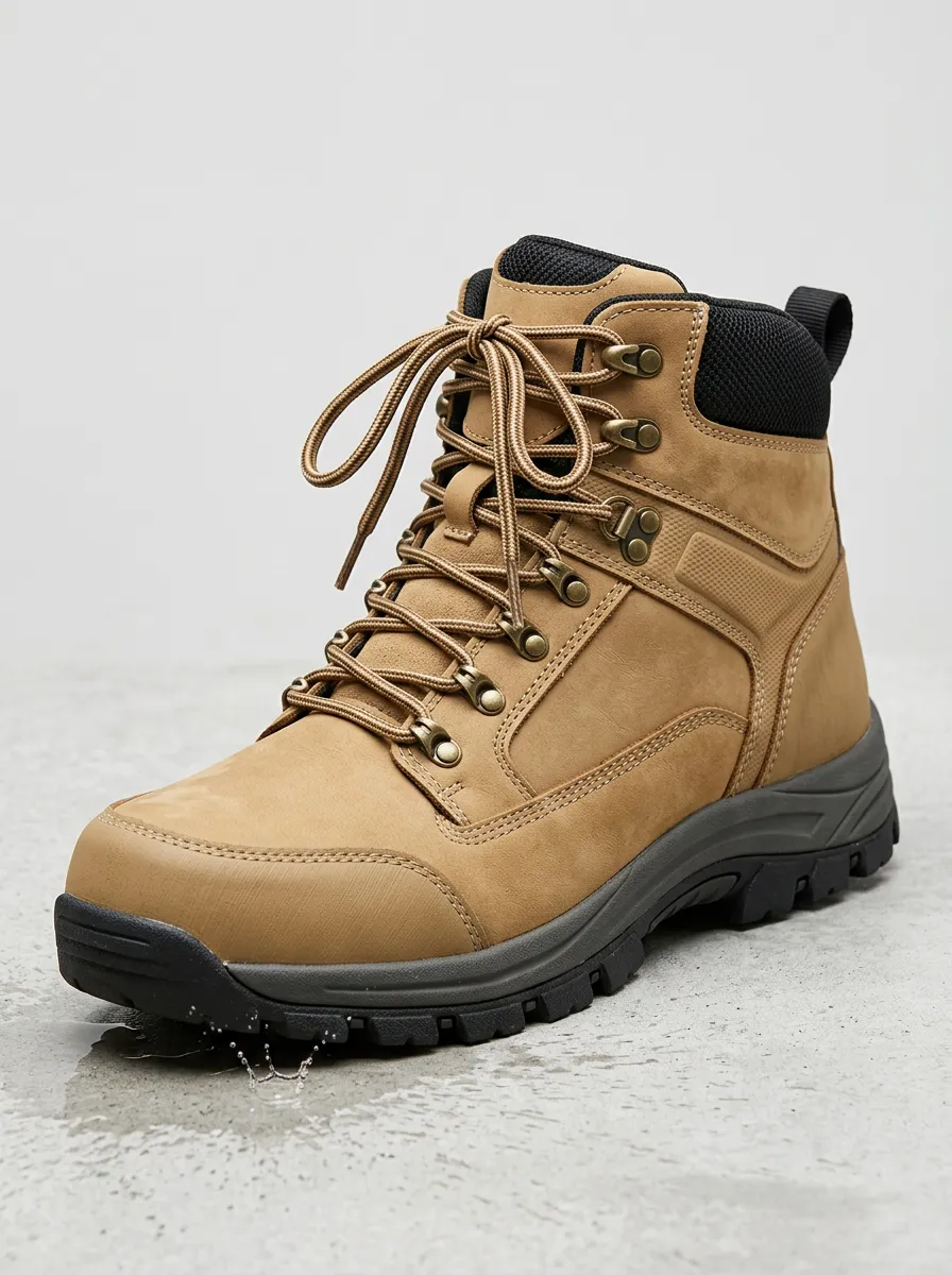 Lace-Up Workwear Men's Waterproof Work Boots