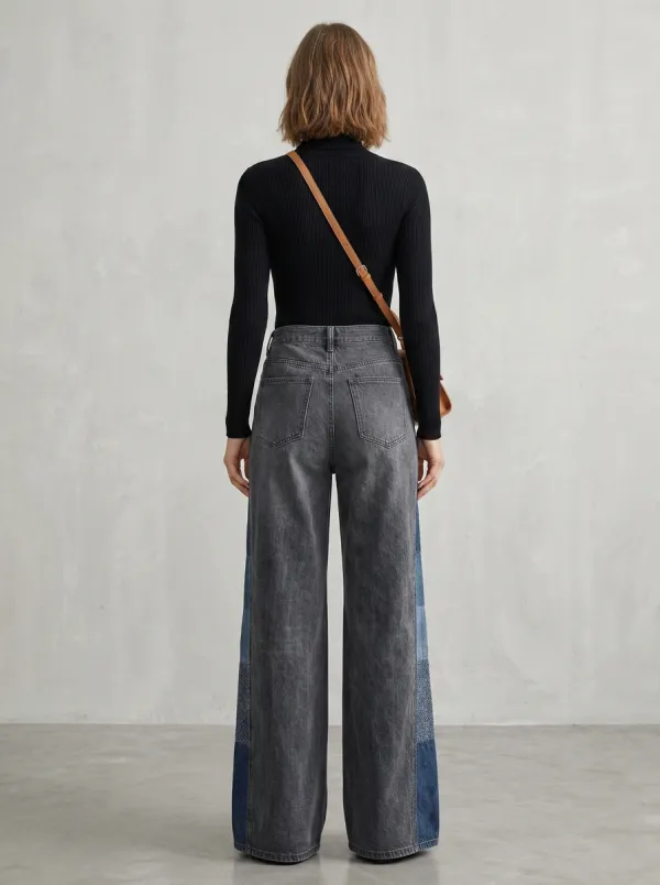 Women's Wide Leg Casual Denim Jeans