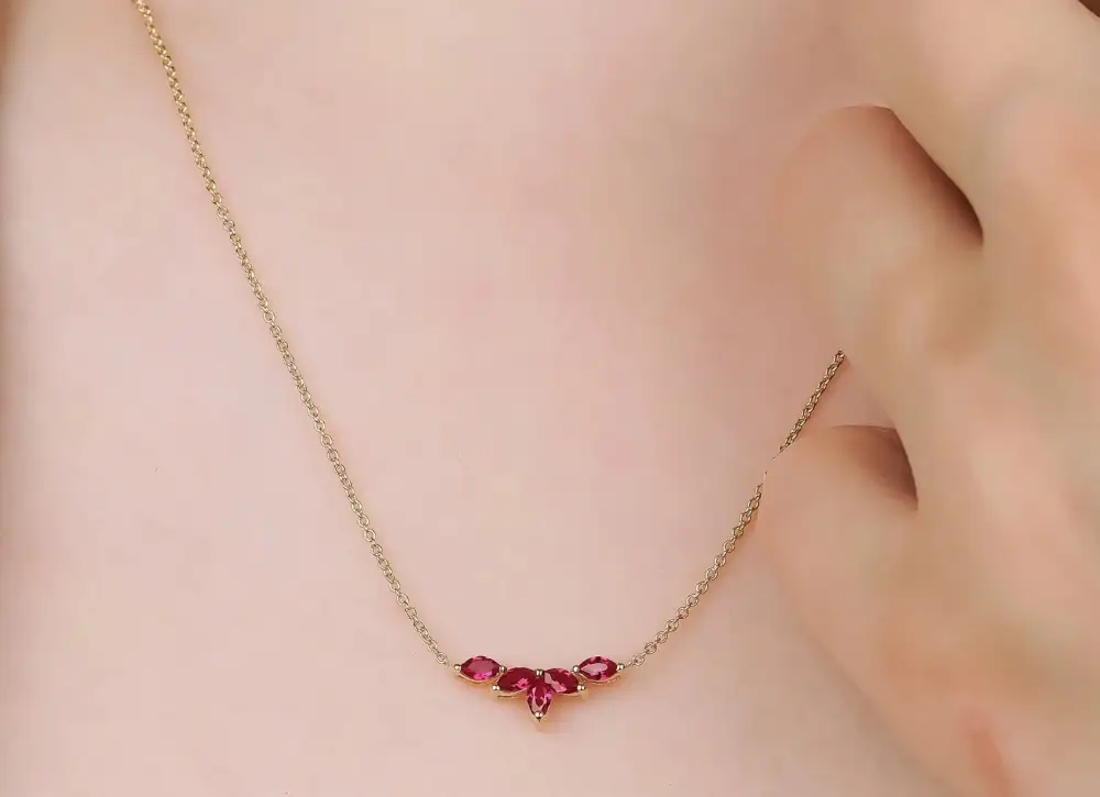 Marquise Ruby Necklace