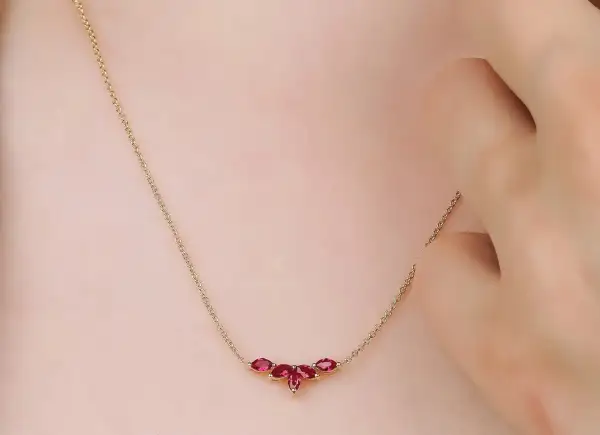 Marquise Ruby Necklace