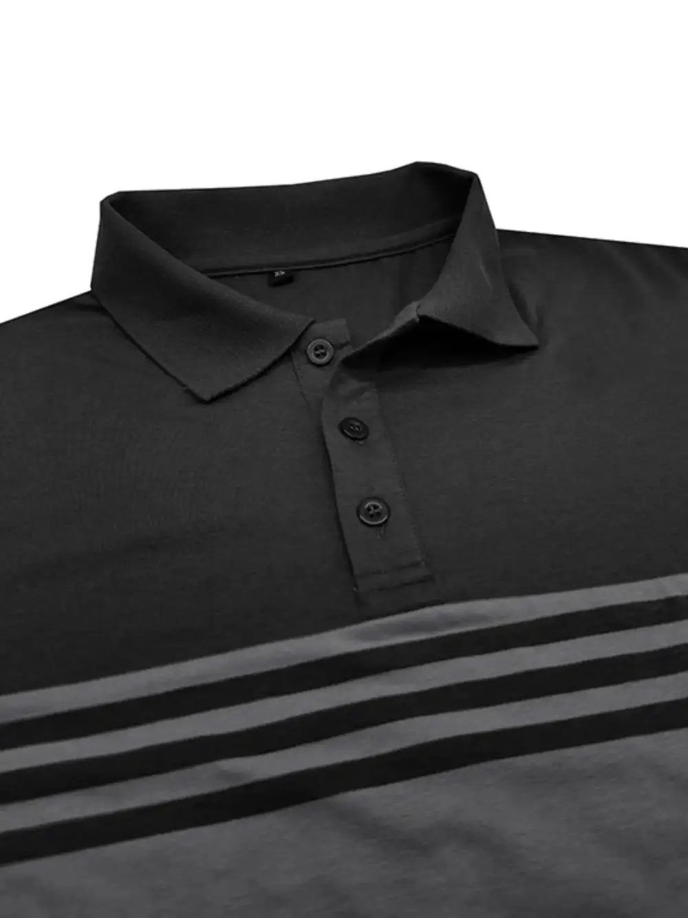 Striped Contrast Detail Collared Polo Shirt