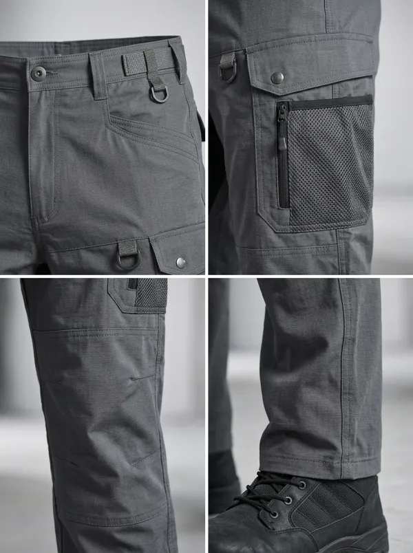 Men's Tactical Multi-Pocket Cargo Work Pants