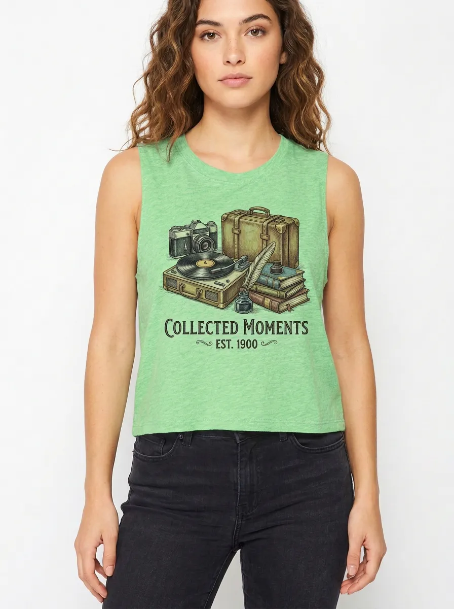 Women's Vintage Traveler Collected Moments Printed Tank Top