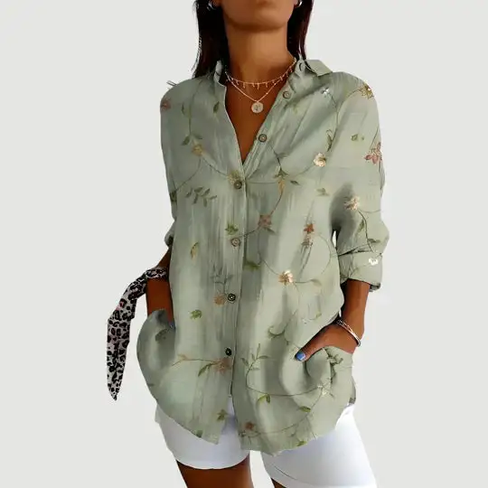  Statement Print Button Down Shirt