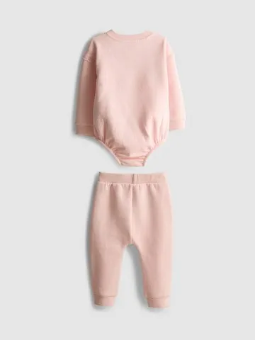0-18mths | Cotton Rich Bodysuit and Joggers Newborn Set