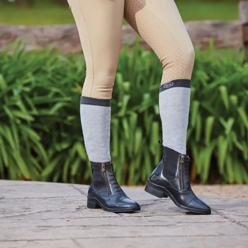 Modern Zip Leather Paddock Boots
