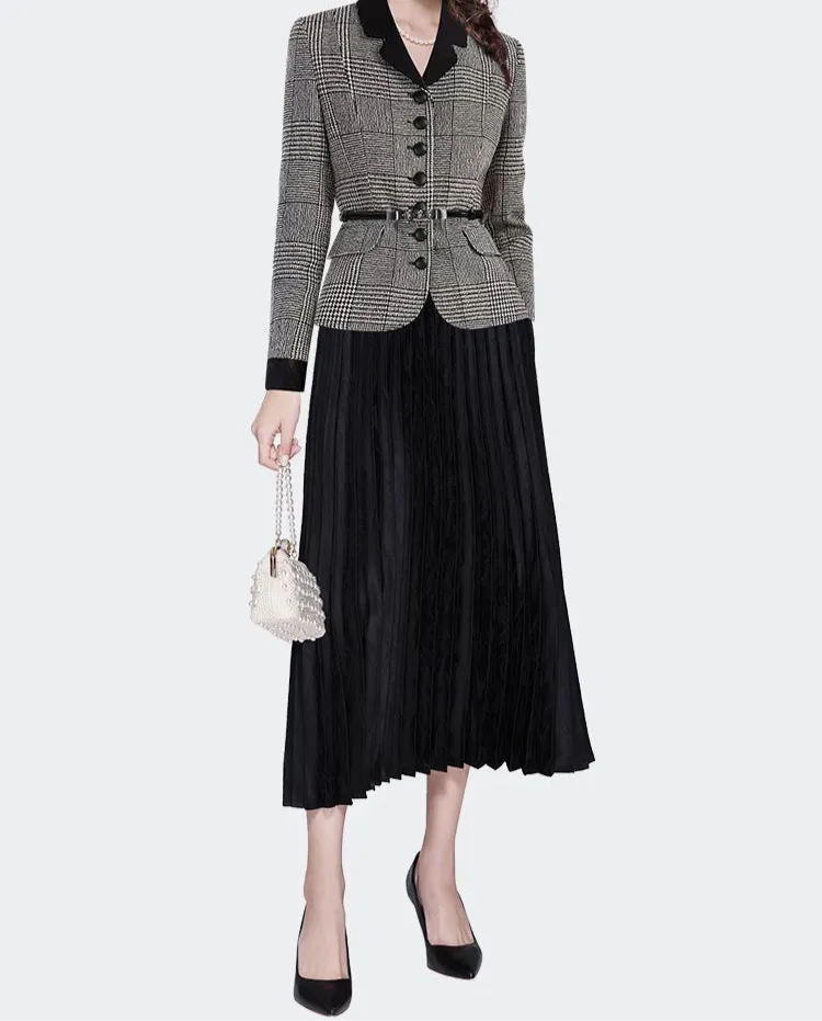 Cinched Belted Short Blazer