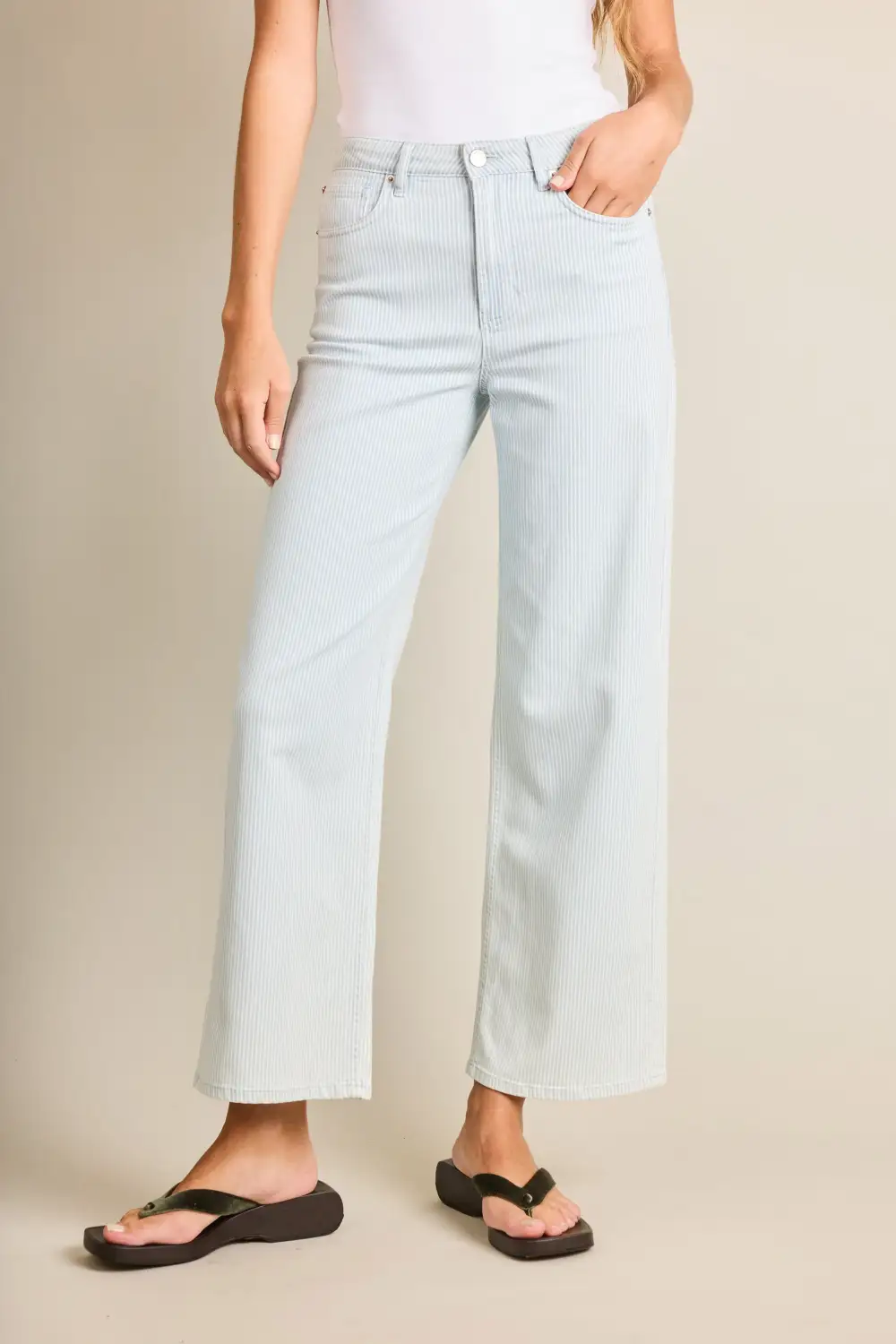 Women's Refined Slim Flare Wide Leg Jeans