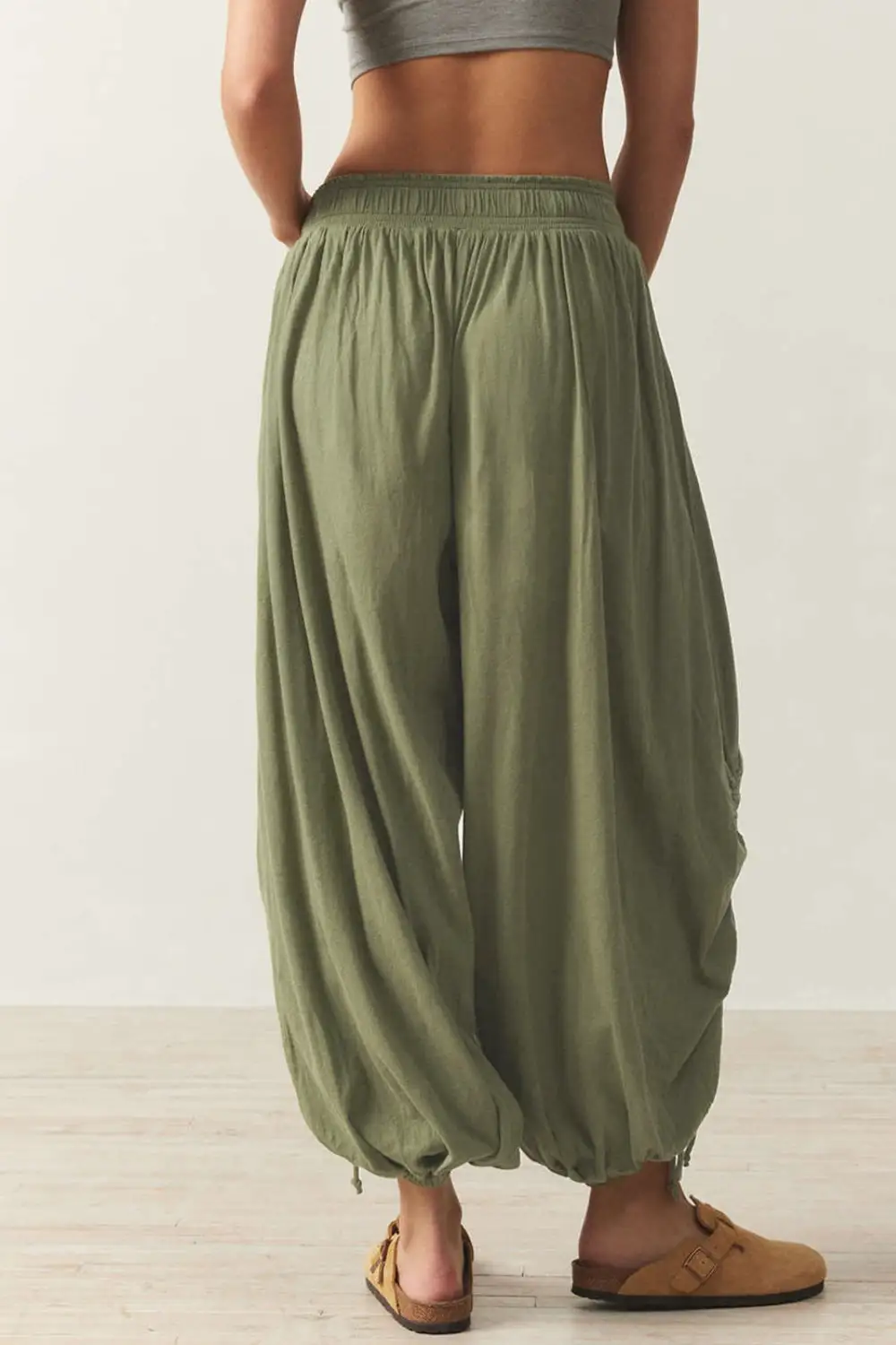Everyday Drawstring Ruched Pants