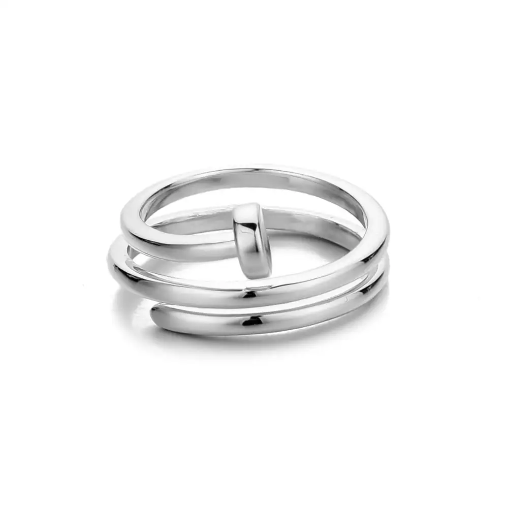 Classic Nail-Wrap Double-Wrap Fashion Ring