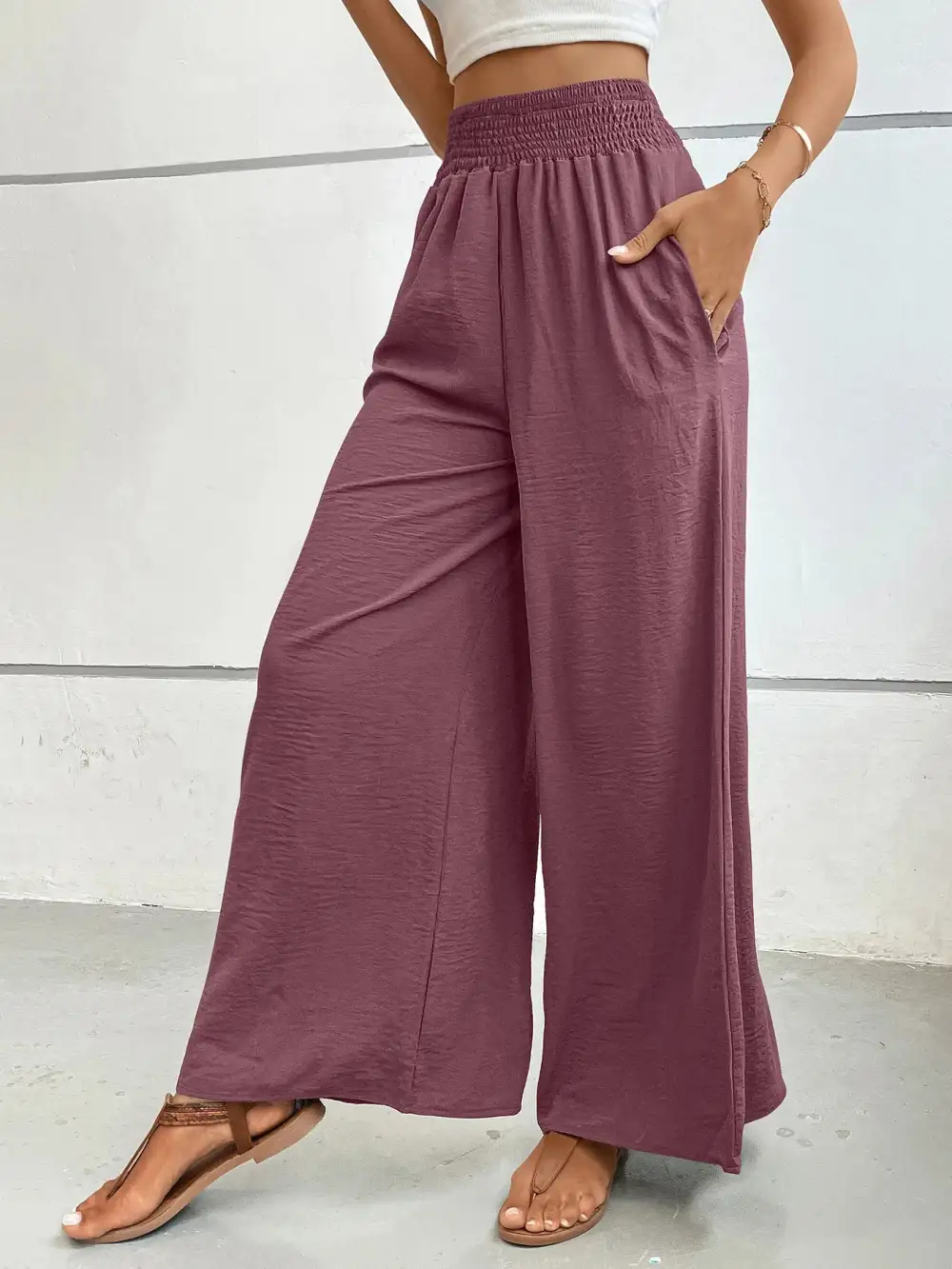High Waisted Wide Leg Pants