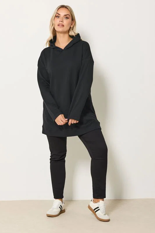 Black Seam Detail Hoodie detail 2
