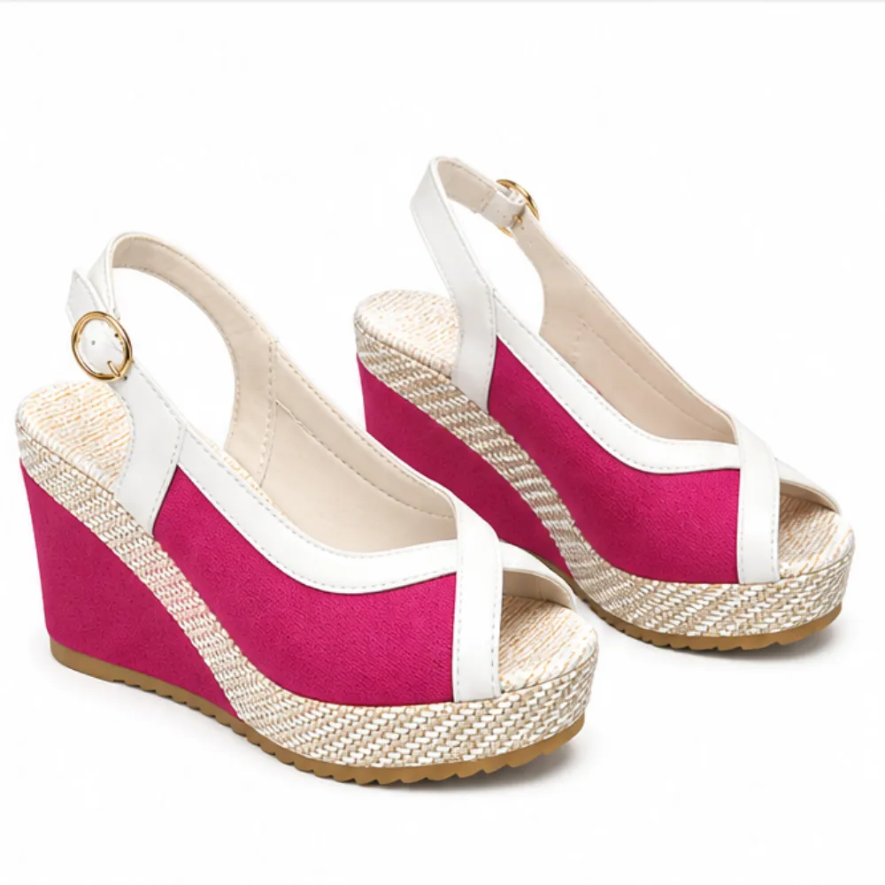Cushioned Support Wedge Sandals
