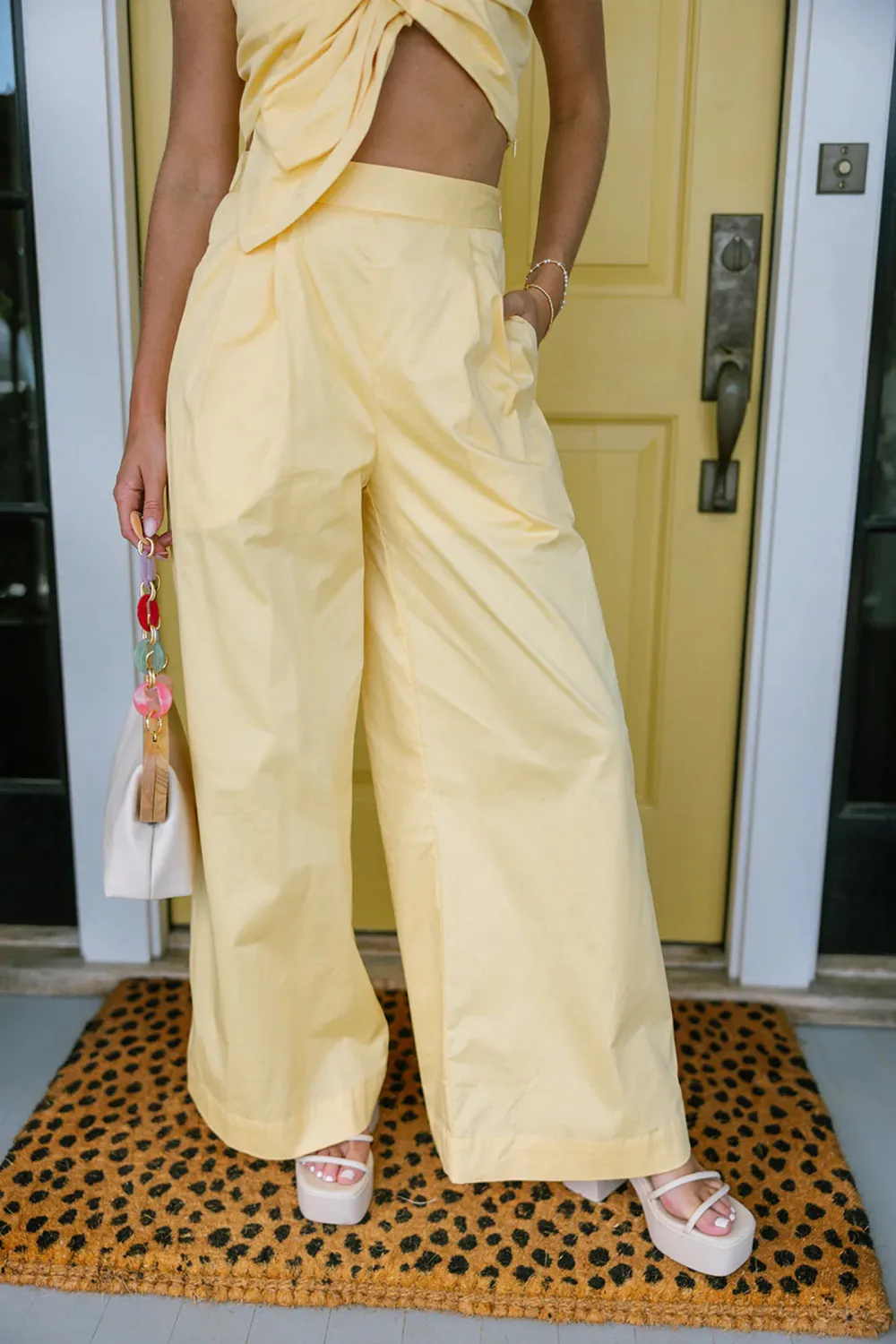 Daily Side Pocket Wide Leg Pants