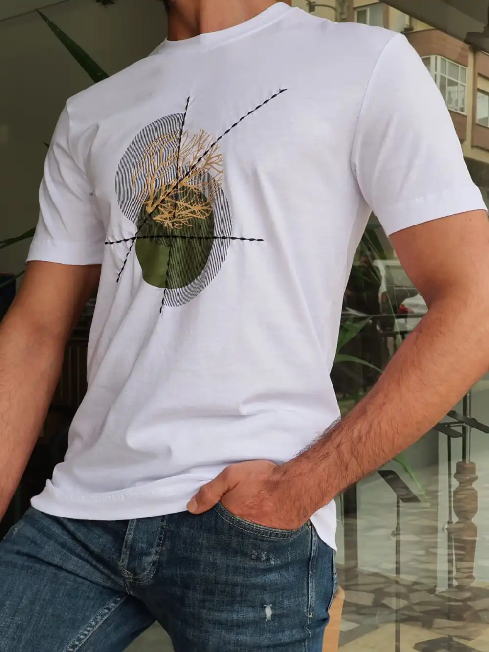 Refined Crew Neck Slim Fit Cotton T-Shirt