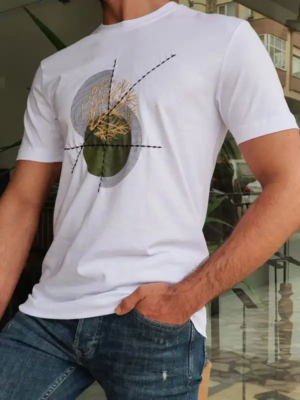 Refined Crew Neck Slim Fit Cotton T-Shirt