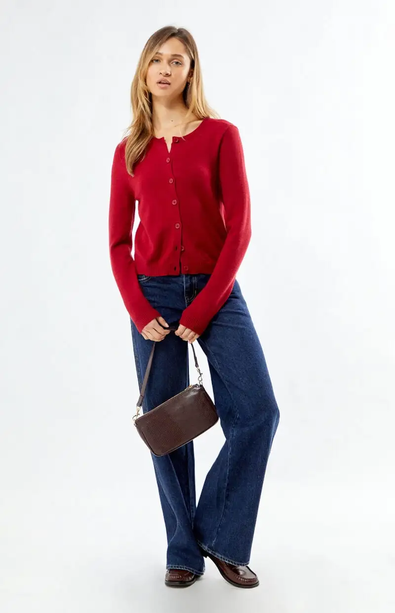 LA Hearts Marley Button Down Cardigan