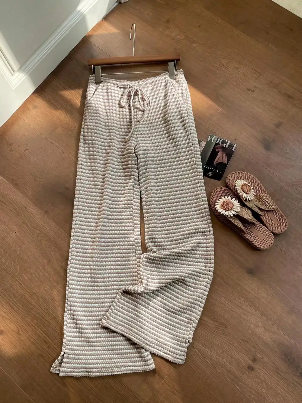 Resort Drawstring Wide Leg Pants