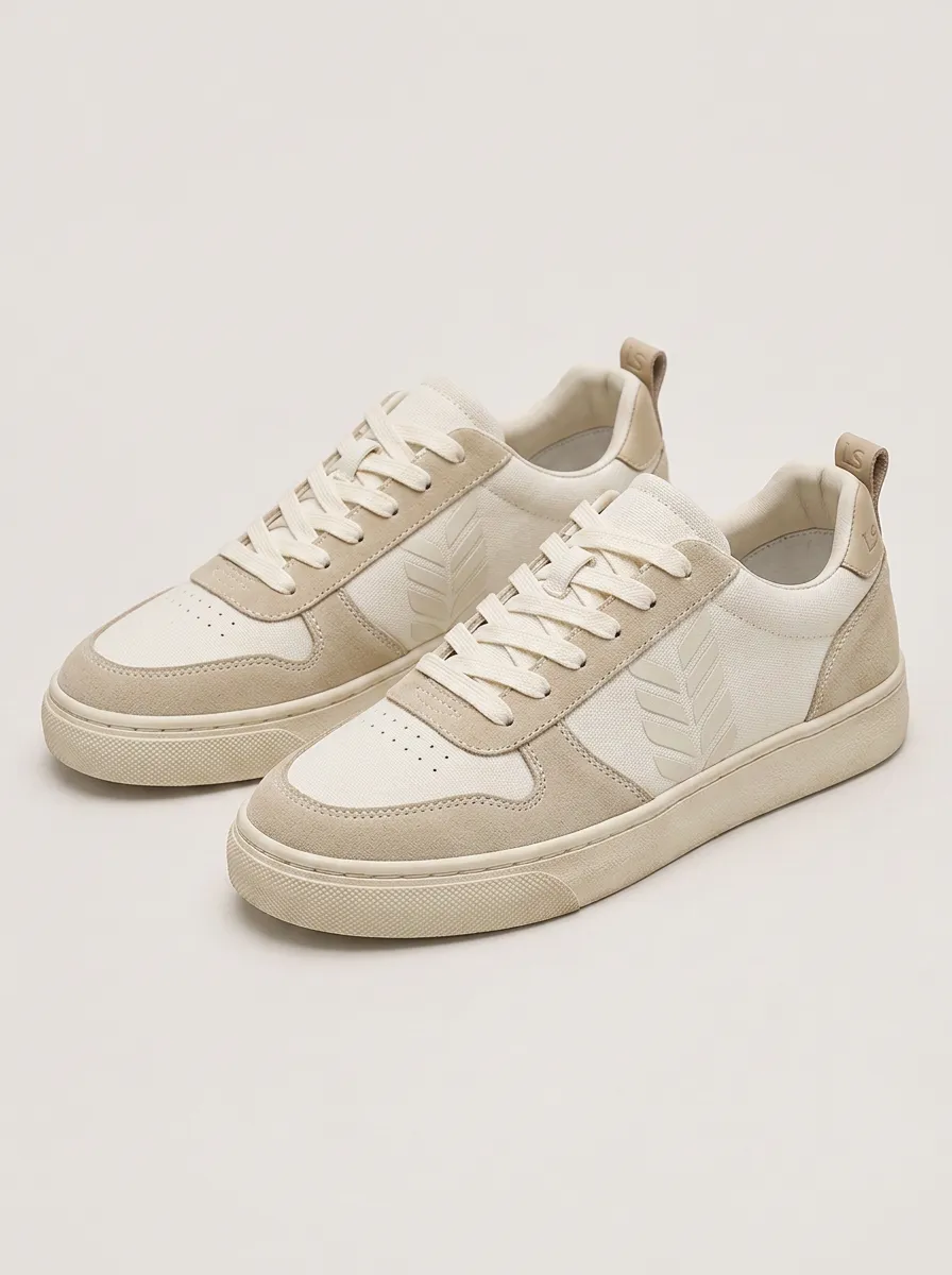 Men's Street Minimalist Leaf Pattern Printed Sneakers