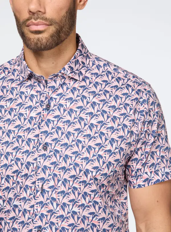 Tropical Bird Poplin Shirt