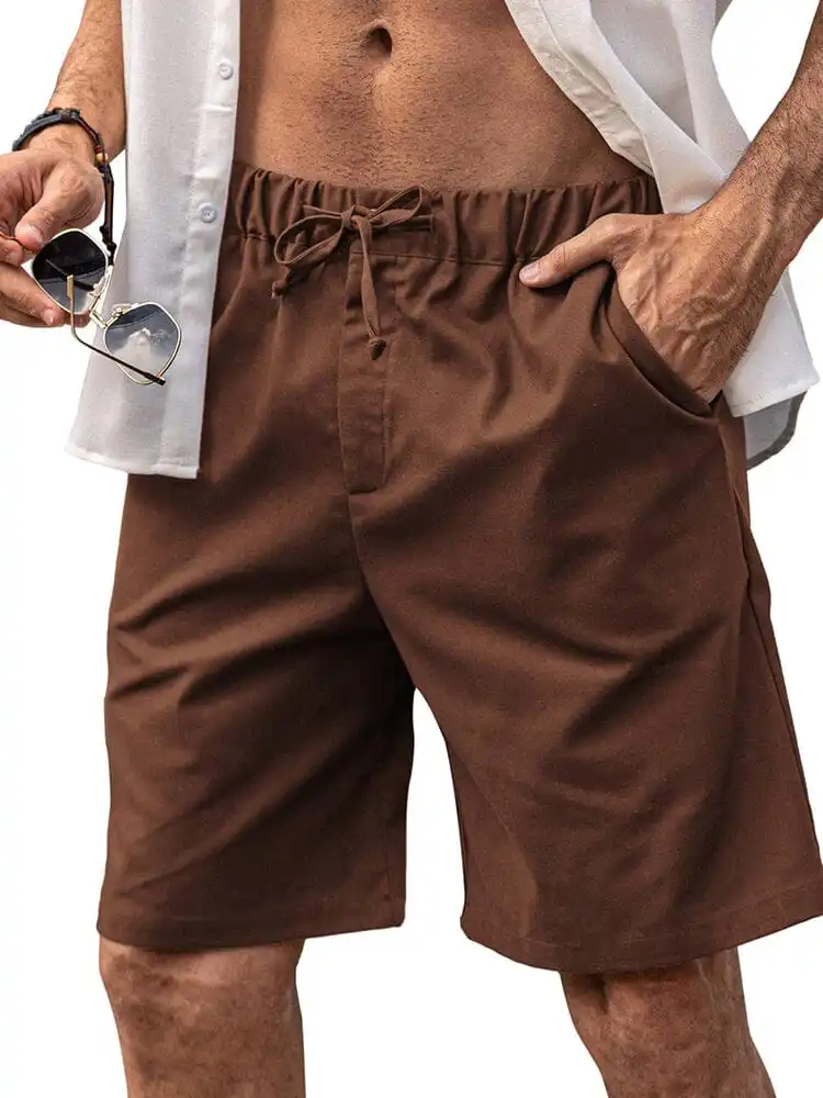 Pull On Linen Shorts
