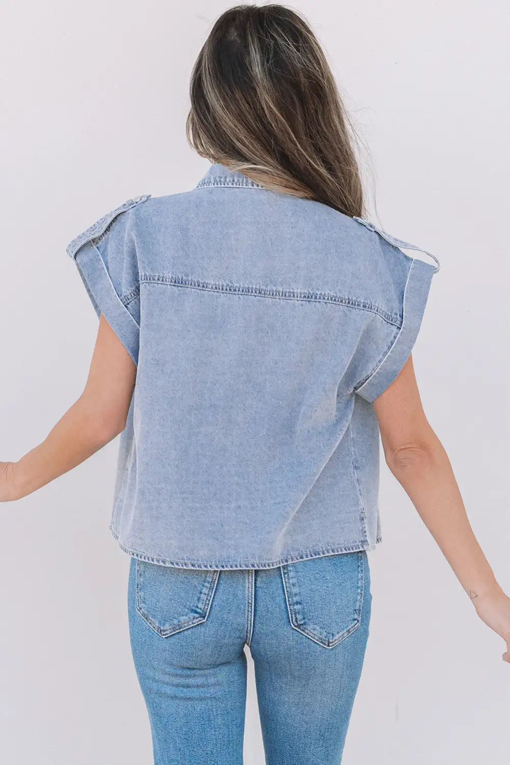Cap Sleeve Shirt Blouse