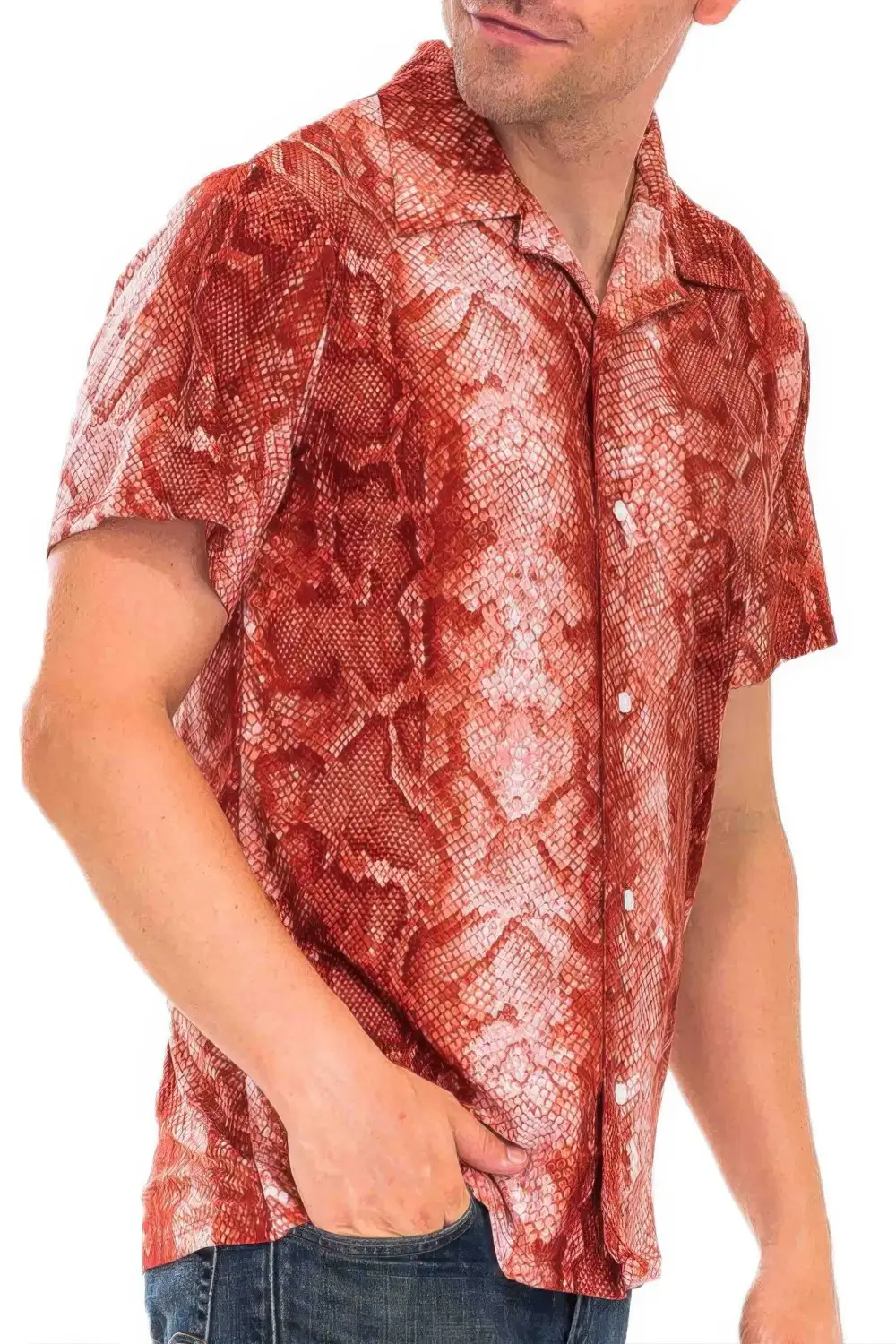 Snake Button-Down Shirt
