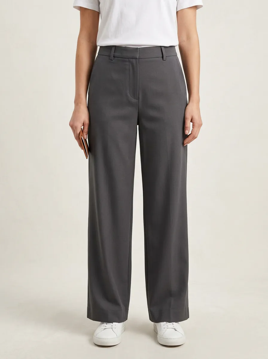 Women's Tailored Wide-Leg Trousers