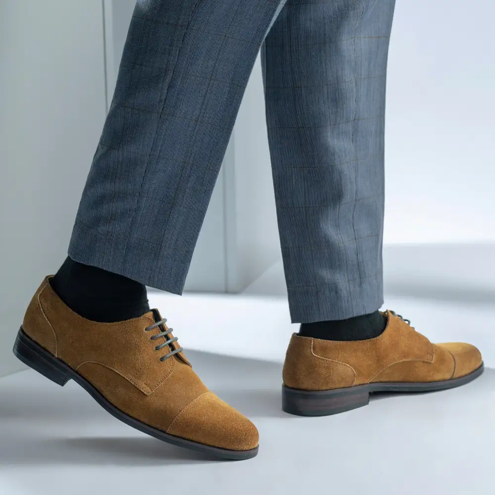 Brown Suede Leather Loafers