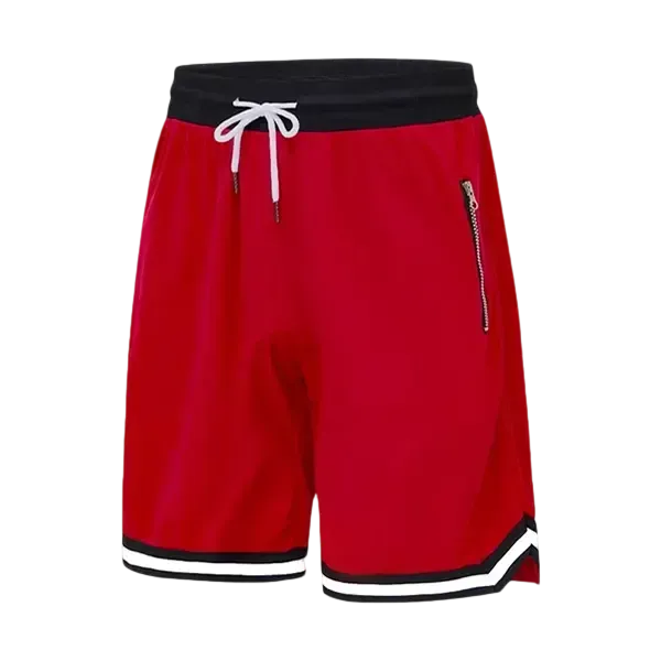 Men’s casual athletic shorts with zippered pockets