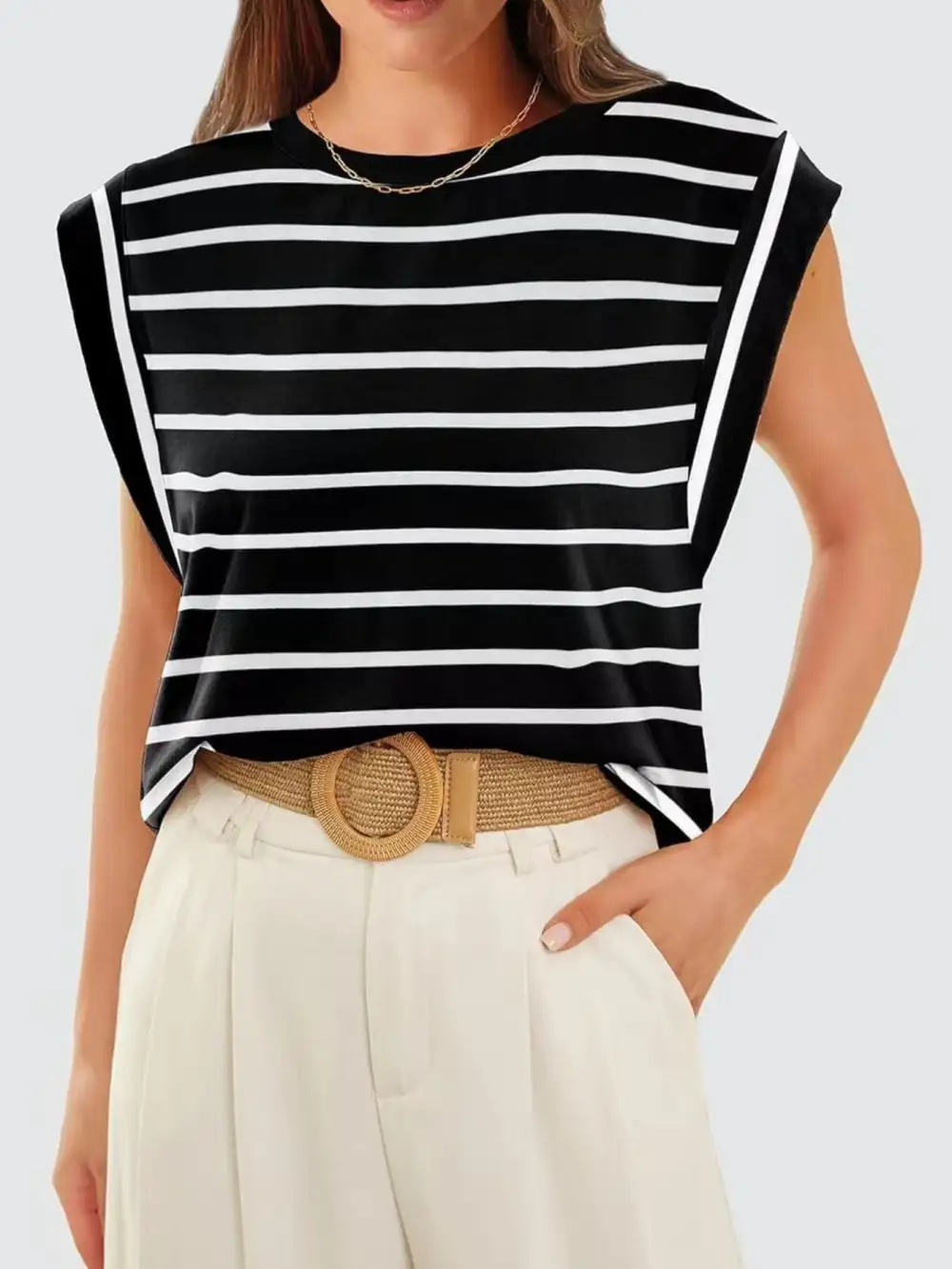 Casual Round Neck Tank