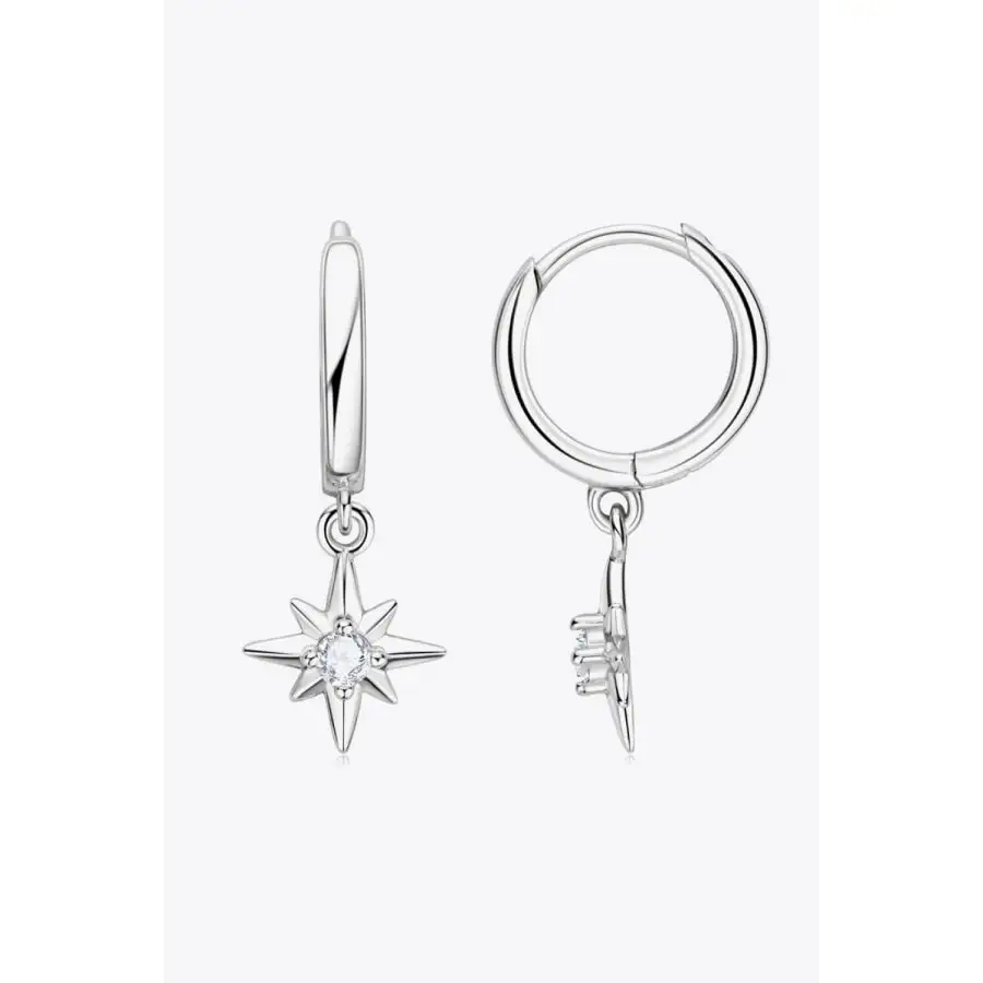 Moissanite Star Drop Earrings