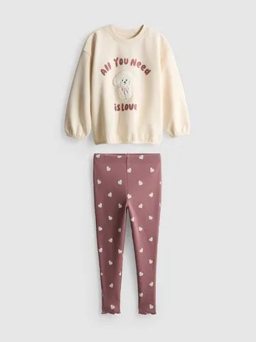 1-9yrs | Sweatshirt and Leggings Set