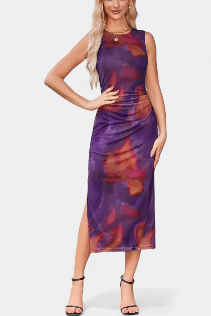 Art-Print Maxi Dress
