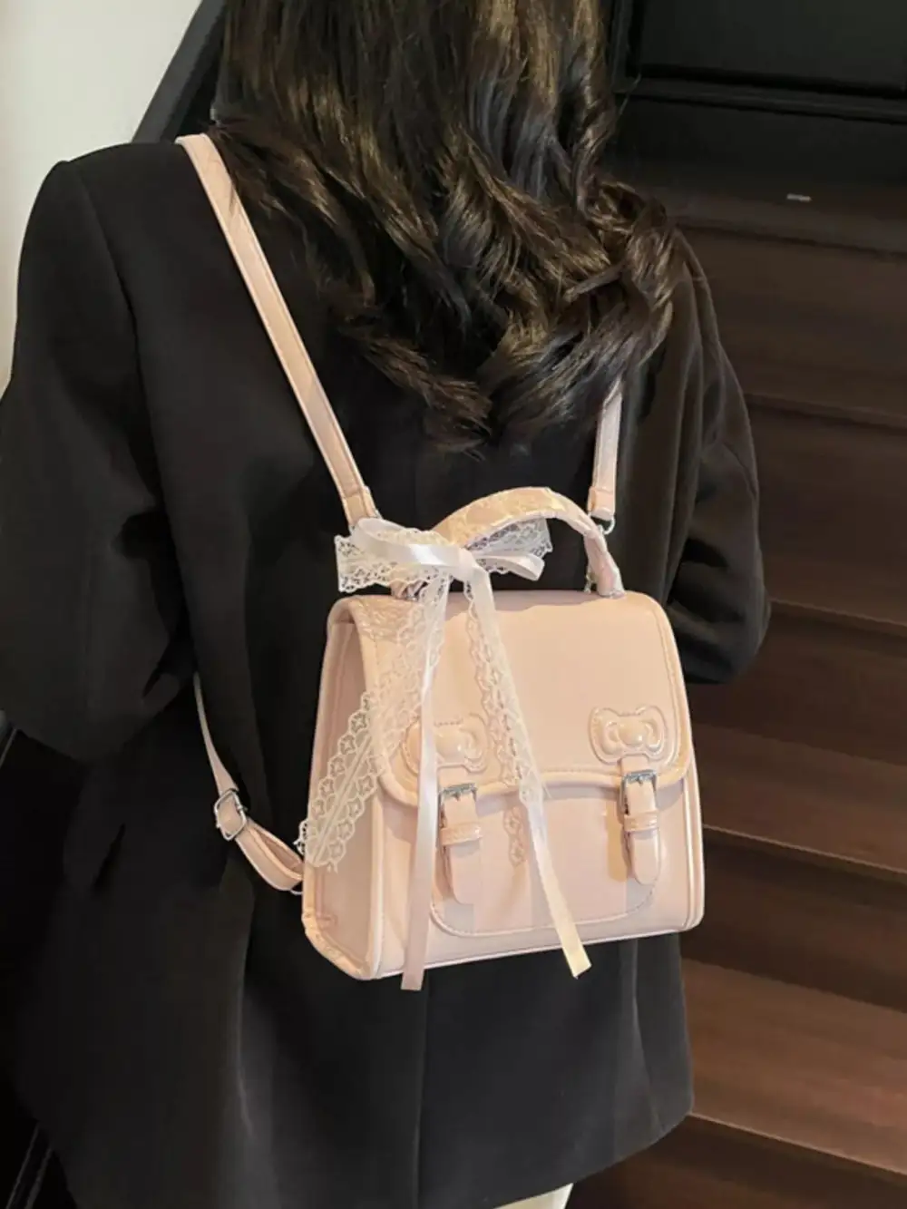 Women's Utility Faux Leather Backpack