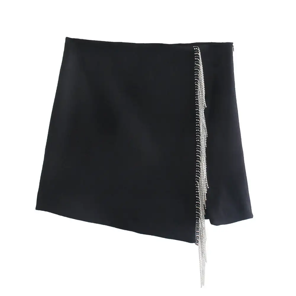 Fringed Mini Skirt