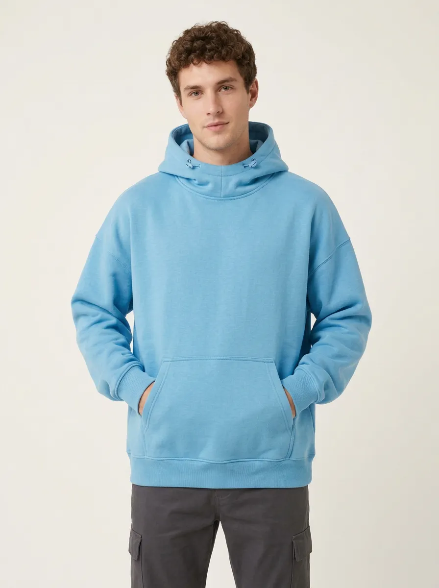 Versatile Layer Printed Unisex Hooded Sweatshirt
