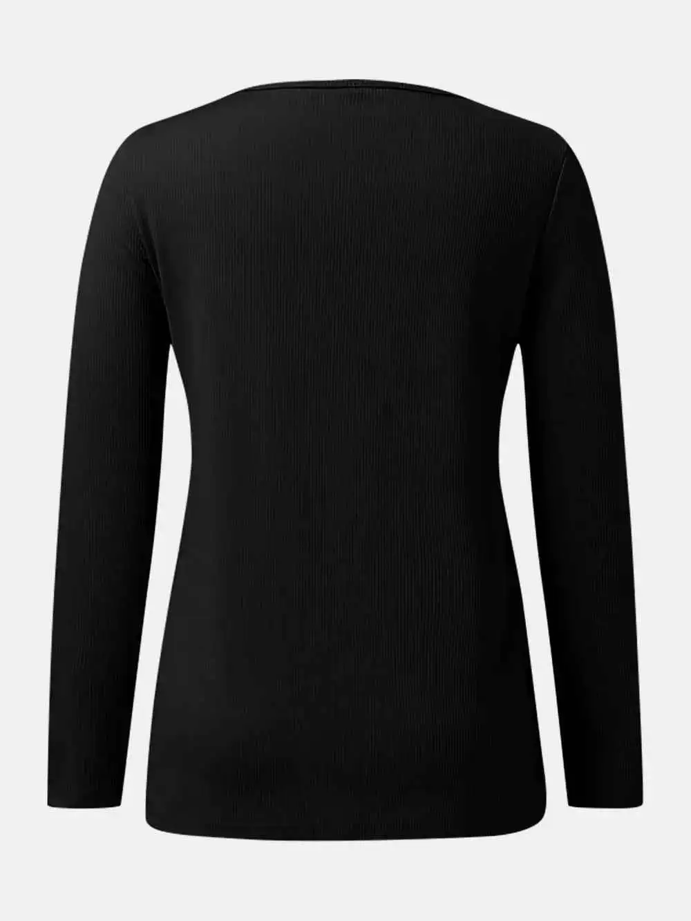 Scoop Neck Long Sleeve T-Shirt